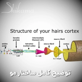 ساختار مو برای کراتین چگونه است